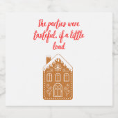 Taylor Swift Holiday House Weinkarte Schaumweinetikett (Einzelnes Label)