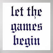 Taylor Swift Ließ Die Spiele beginnen Poster (Vorne)