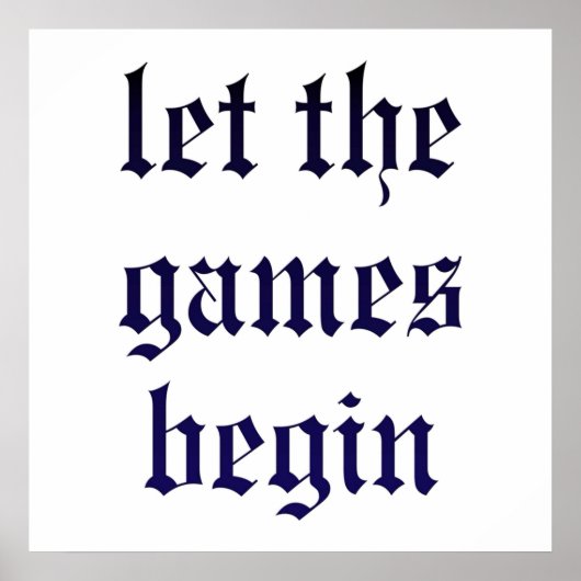 Taylor Swift Ließ Die Spiele beginnen Poster (Vorne)