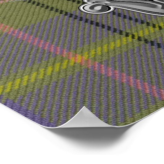 Taylor Tartan & Abzeichen Poster (Ecke)