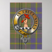 Taylor Tartan & Abzeichen Poster (Vorne)
