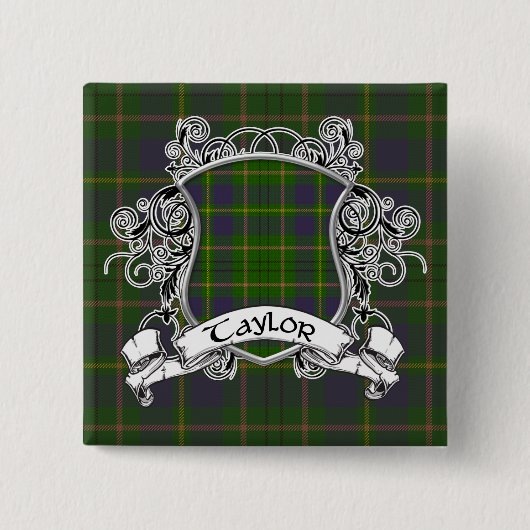 Taylor-Tartan-Schild Button (Vorderseite)