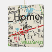Taylor TX Map Keramikornament (Links)