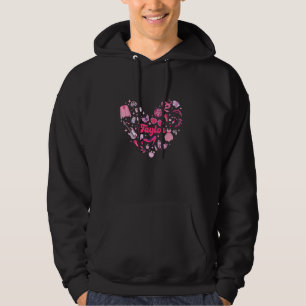 Taylor Vorname I Liebe Taylor Girl Groovy 80 s V Hoodie