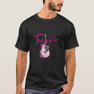 Taylor Vorname I Liebe Taylor Girl Niedlich Guitar T-Shirt
