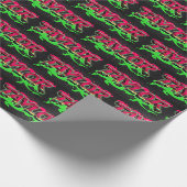 Taylor Vorname Name Graffiti red green Geschenkpapier (Ecke)