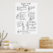 Taylors Serie Mathematik Comic Stil Poster (Küche)