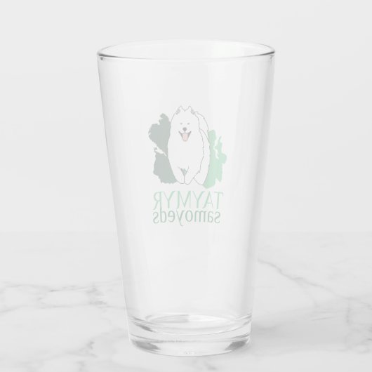 Taymyr Samoyeds-Logo Glas (Rückseite)