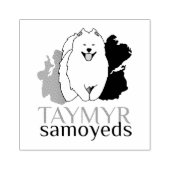 Taymyr Samoyeds-Logo Gummistempel (Prägung)
