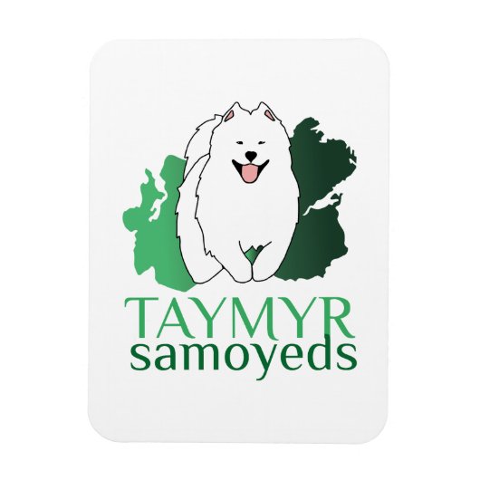 Taymyr Samoyeds-Logo Magnet (Vertikal)