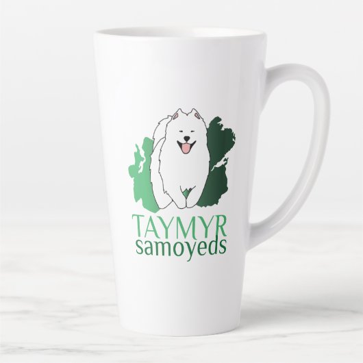 Taymyr Samoyeds-Logo Milchtasse (Rechts)