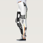 Tayt Pop Art Leggings moderne 24SS-Druckmuster (Links)