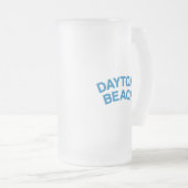 TAYTONA STRAND FLORIDA SOMMERWELLEN URLAUB MATTGLAS BIERGLAS (VorderseiteRechts)