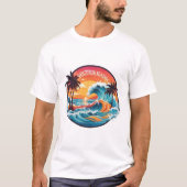 TAYTONA STRAND FLORIDA SOMMERWELLEN URLAUB T-Shirt (Vorderseite)