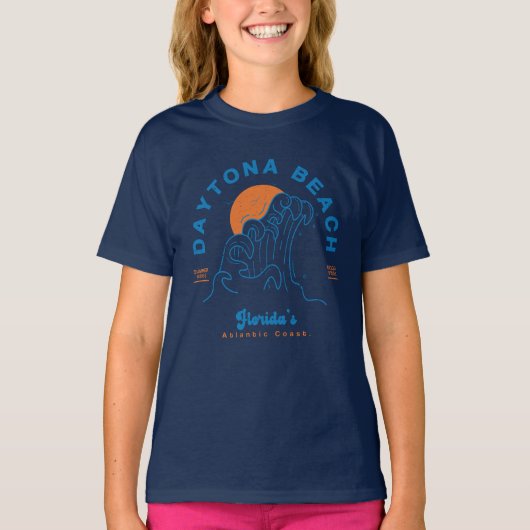 TAYTONA STRAND FLORIDA SOMMERWELLEN URLAUB T-Shirt (Vorderseite)