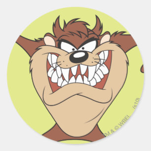 TAZ™ Arms Weit Runder Aufkleber