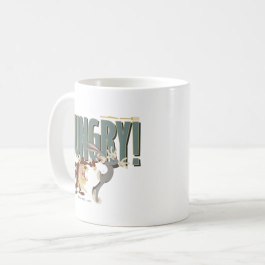 TAZ™ & BUGS BUNNY™ "Hunger" Kaffeetasse (Vorderseite Links)