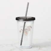 TAZ™ Burning Through Page Acryltrinkbecher (Rückseite)