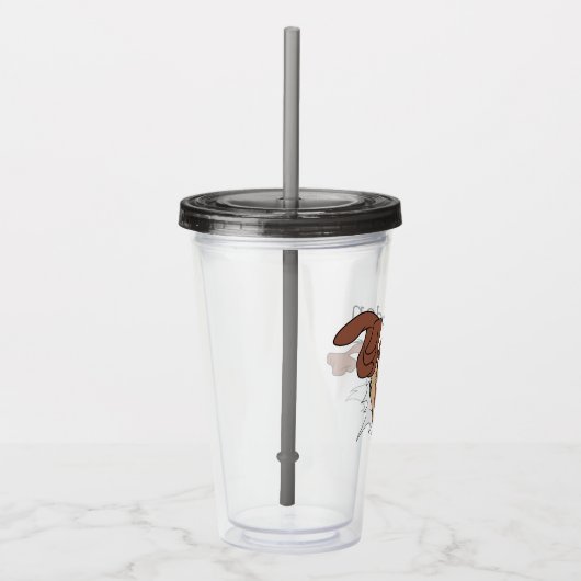 TAZ™ Burning Through Page Acryltrinkbecher (Rechts)