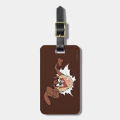 TAZ™ Burning Through Page Gepäckanhänger (Vorderseite vertikal)