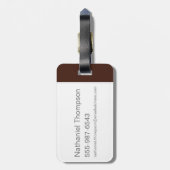 TAZ™ Burning Through Page Gepäckanhänger (Rückseite vertikal)