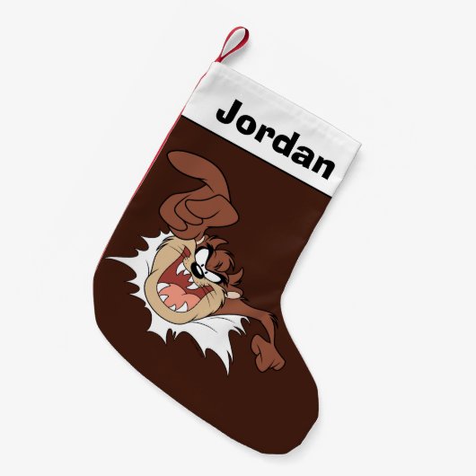 TAZ™ Burning Through Page Kleiner Weihnachtsstrumpf (Vorderansicht (hängend))