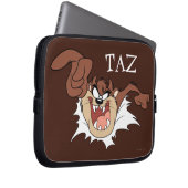 TAZ™ Burning Through Page Laptopschutzhülle (Vorne Rechts)