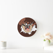 TAZ™ Burning Through Page Runde Wanduhr (Zuhause)