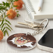 TAZ™ Burning Through Page Schlüsselanhänger (Vorderseite rechts)