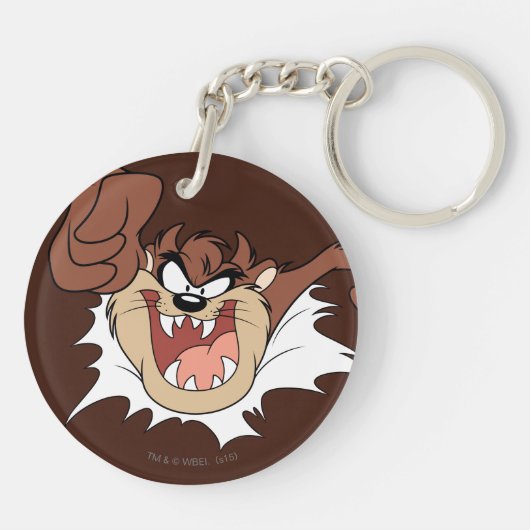 TAZ™ Burning Through Page Schlüsselanhänger (Rückseite)