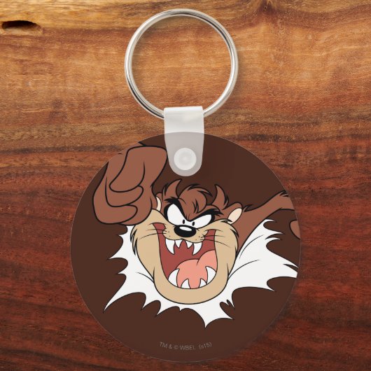 TAZ™ Burning Through Page Schlüsselanhänger (Vorderseite)