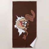 TAZ™ Burning Through Page Strandtuch (Vorderseite)