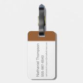 TAZ™ Crazy Smile Gepäckanhänger (Rückseite vertikal)