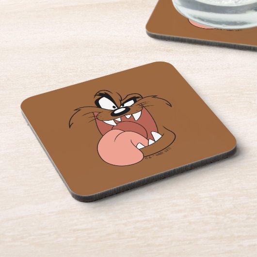 TAZ™ Crazy Smile Getränkeuntersetzer (Linke Seite)