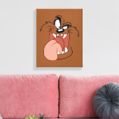 TAZ™ Crazy Smile Leinwanddruck (Insitu (Wohnzimmer))