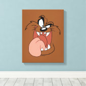 TAZ™ Crazy Smile Leinwanddruck (Insitu (Holzboden))