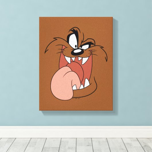 TAZ™ Crazy Smile Leinwanddruck (Insitu (Holzboden))