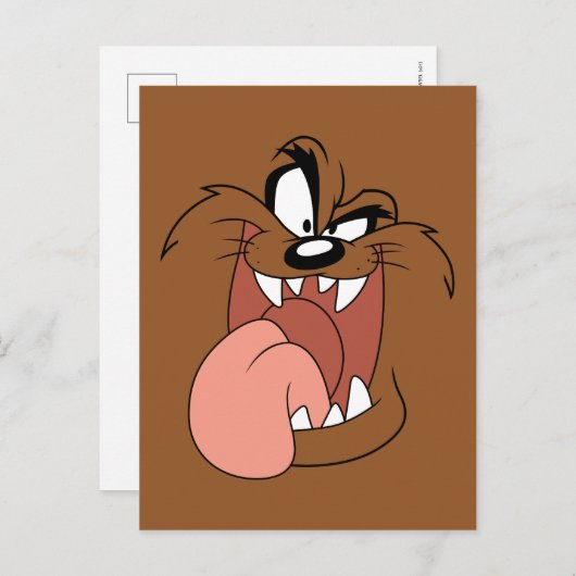 TAZ™ Crazy Smile Postkarte (Vorne/Hinten)