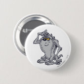 TAZ™ Denken künstlerisches Design Button (Vorne & Hinten)