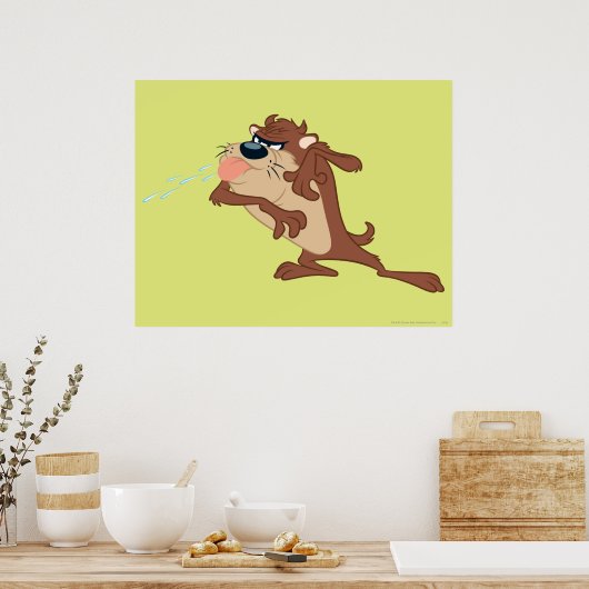 TAZ™, der die Zunge heraushält Poster (Küche)