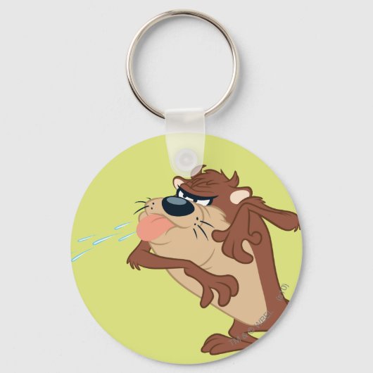 TAZ™, der die Zunge heraushält Schlüsselanhänger (Vorderseite)