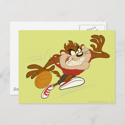 TAZ™ der Drilling Cyclone Postkarte (Vorne/Hinten)