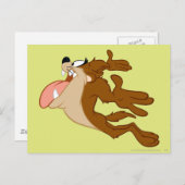 TAZ™, der durch die Luft fliegt Postkarte (Vorne/Hinten)