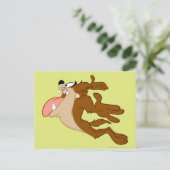 TAZ™, der durch die Luft fliegt Postkarte (Stehend Vorderseite)