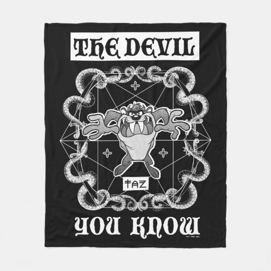 TAZ™ Der Teufel, den Sie kennen Fleecedecke (Vorderseite)