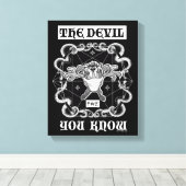 TAZ™ Der Teufel, den Sie kennen Leinwanddruck (Insitu (Holzboden))