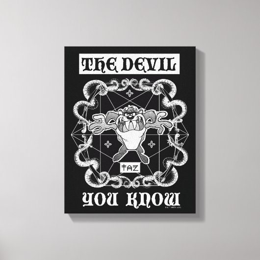 TAZ™ Der Teufel, den Sie kennen Leinwanddruck (Vorderseite)