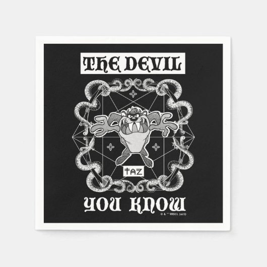 TAZ™ Der Teufel, den Sie kennen Serviette (Vorderseite)