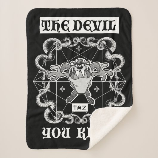 TAZ™ Der Teufel, den Sie kennen Sherpadecke (Vorderseite)
