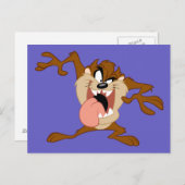 TAZ™ | Die Zunge raus halten Postkarte (Vorne/Hinten)